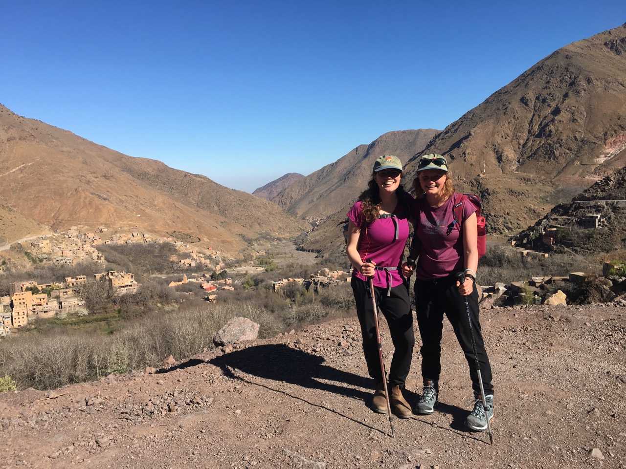 on route to toubkal